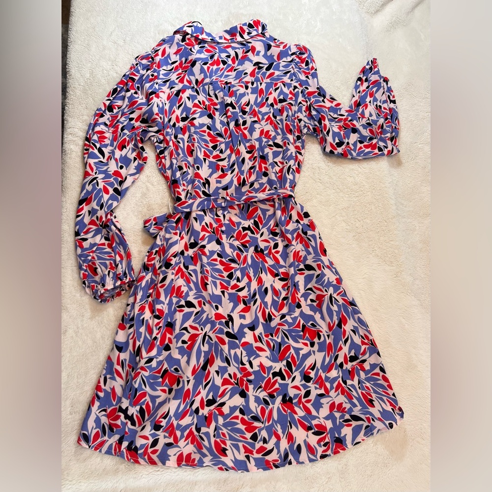 Well Worn Collared Midi Shirt Dress Size Small